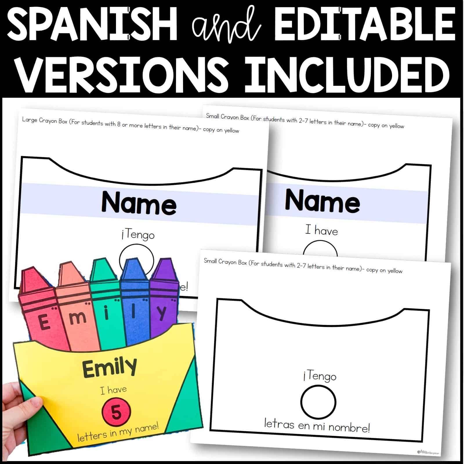 Crayon Box Name Craft Miss Kindergarten Crayon Box Name Craft Miss Kindergarten