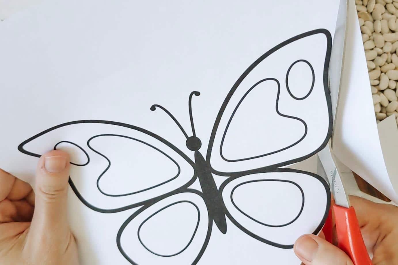 Create Bean Art With A Free Butterfly Mosaic Template Create Bean Art With A Free Butterfly Mosaic Template