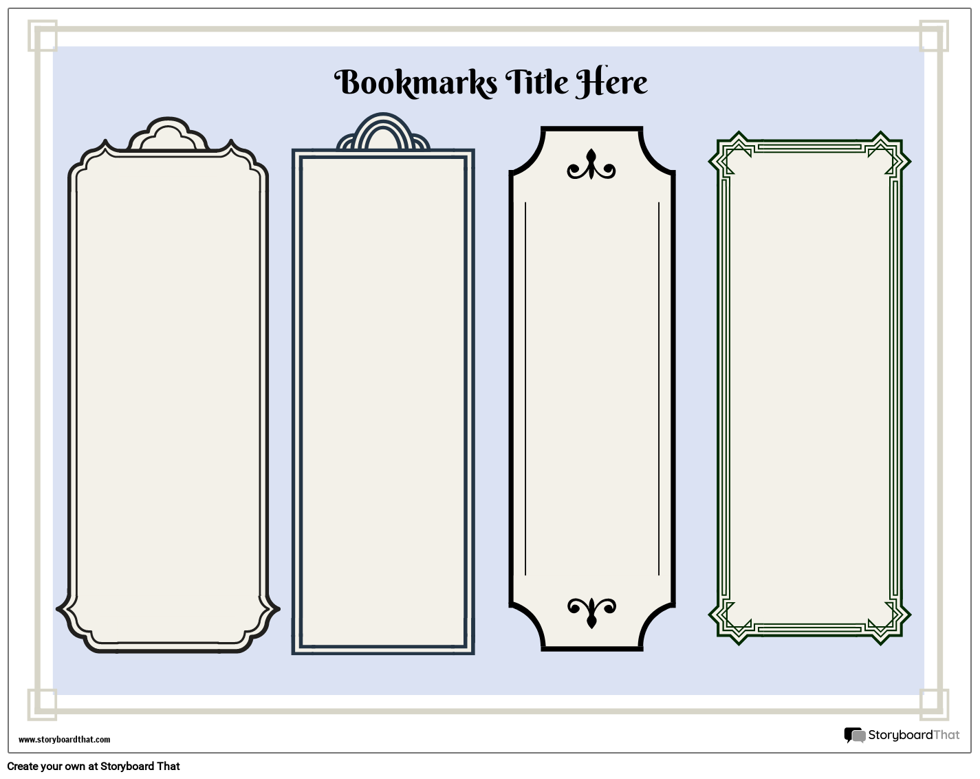 Create Custom Bookmarks Online With Storyboard That In 2025 Create Custom Bookmarks Online With Storyboard That In 2025