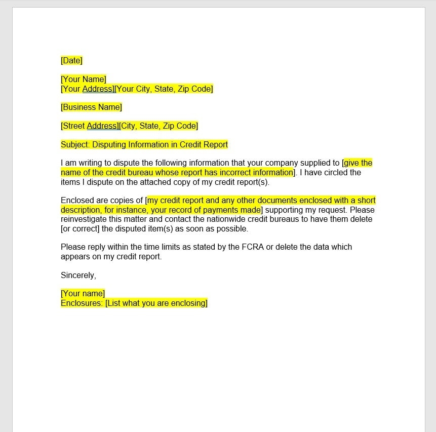 Credit Report Dispute Letter Template Credit Report Dispute Letter Credit Report Dispute Template Word Template Simple Letter Etsy de Credit Report Dispute Letter Template Credit Report Dispute Letter Credit Report Dispute Template Word Template Simple Letter Etsy de