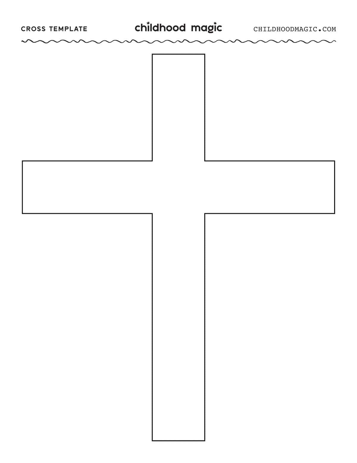 Cross Template Free Printable Childhood Magic Cross Template Free Printable Childhood Magic