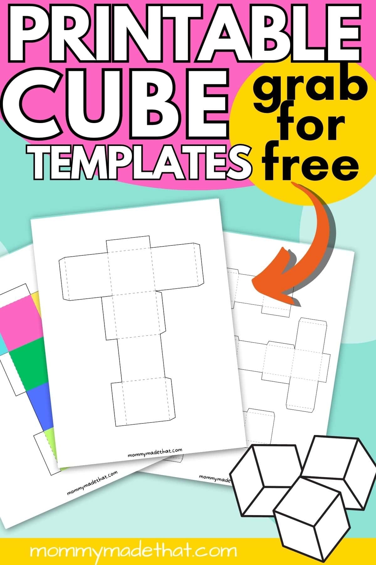 Cube Template Printable Cube Template Printable