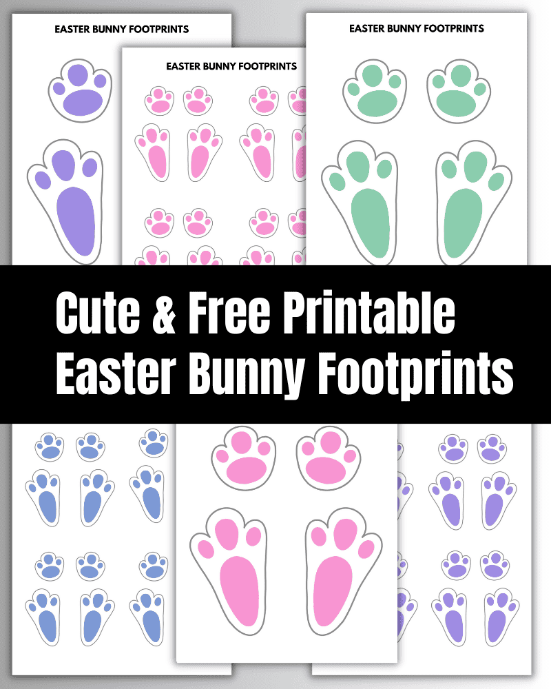Free Printable Bunny Feet Template