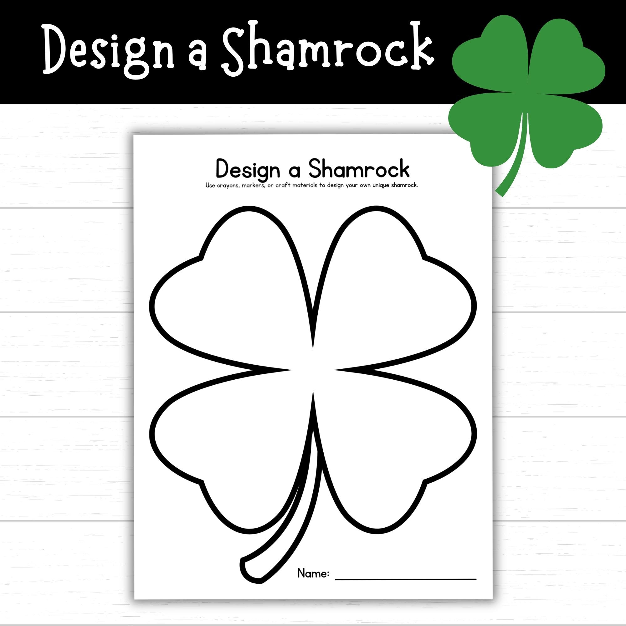 Design A Shamrock Printable Craft For Kids Shamrock Template Shamrock Craft Spring Activity Four Leaf Clover St Patrick s Day Lucky Etsy Design A Shamrock Printable Craft For Kids Shamrock Template Shamrock Craft Spring Activity Four Leaf Clover St Patrick s Day Lucky Etsy