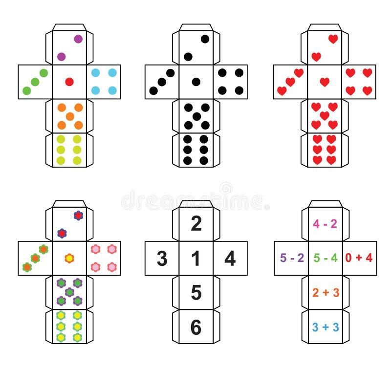 Dice Printable Template Dice Printable Template