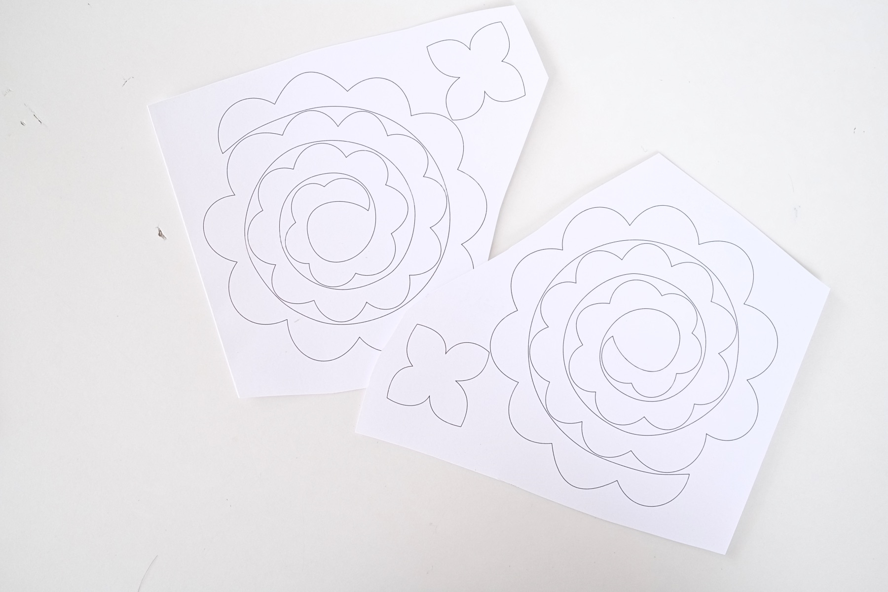 Printable Rose Template