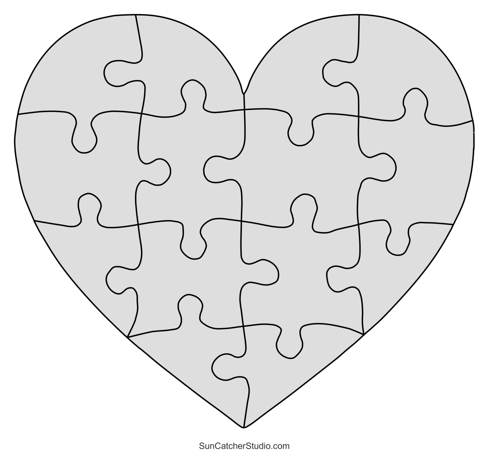 Printable Puzzle Piece Template Printable Puzzle Piece Template