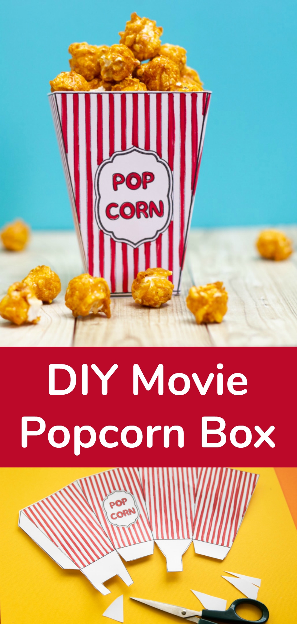 DIY Movie Popcorn Box Free Printable Make And Takes DIY Movie Popcorn Box Free Printable Make And Takes
