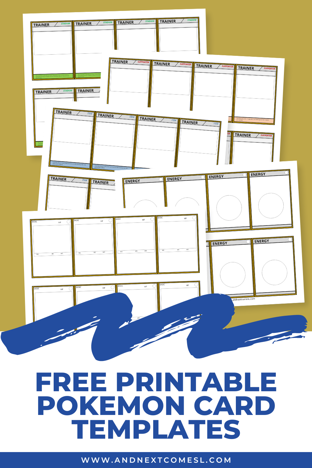 DIY Pokemon Card Templates Free Printable And Next Comes L Hyperlexia Resources DIY Pokemon Card Templates Free Printable And Next Comes L Hyperlexia Resources
