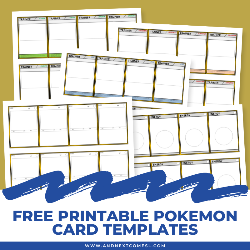 DIY Pokemon Card Templates Free Printable And Next Comes L Hyperlexia Resources DIY Pokemon Card Templates Free Printable And Next Comes L Hyperlexia Resources