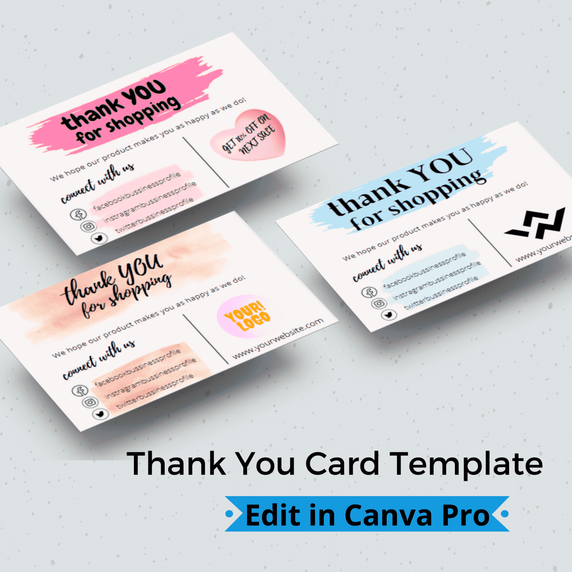 Thank You Card Template Printable Thank You Card Template Printable
