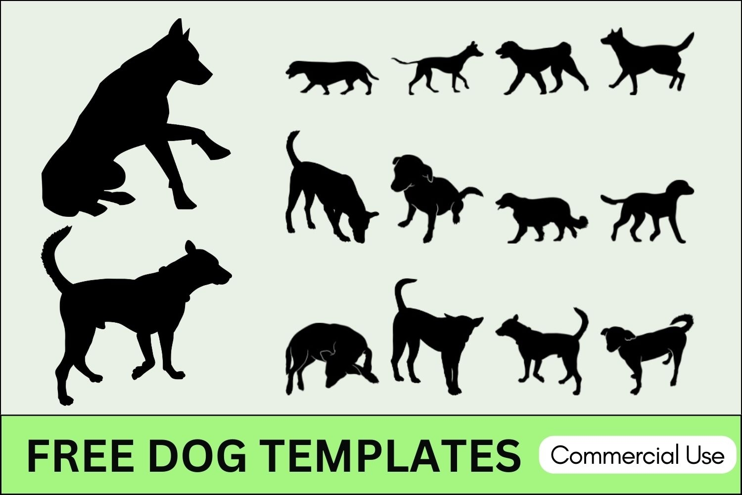 Dog Templates FREE Printables Stencils Silhouette Dog Templates FREE Printables Stencils Silhouette