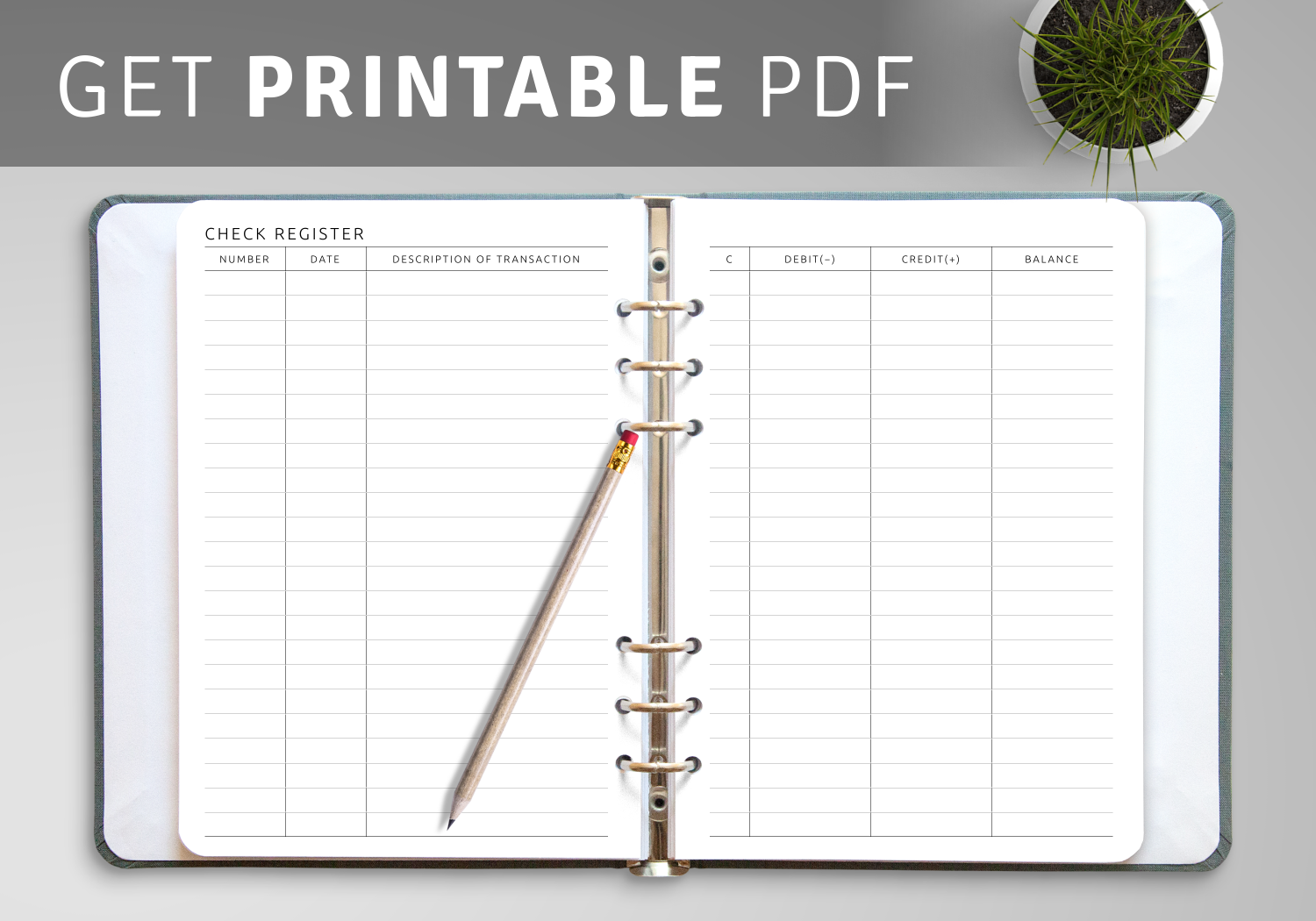 Download Printable Checkbook Register Template PDF Download Printable Checkbook Register Template PDF