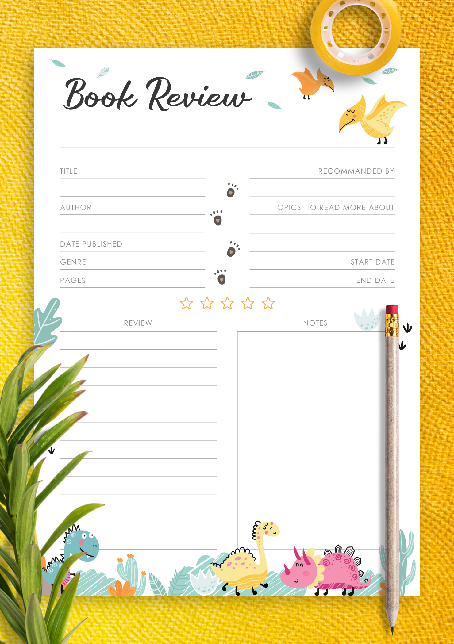 Printable Book Template Printable Book Template