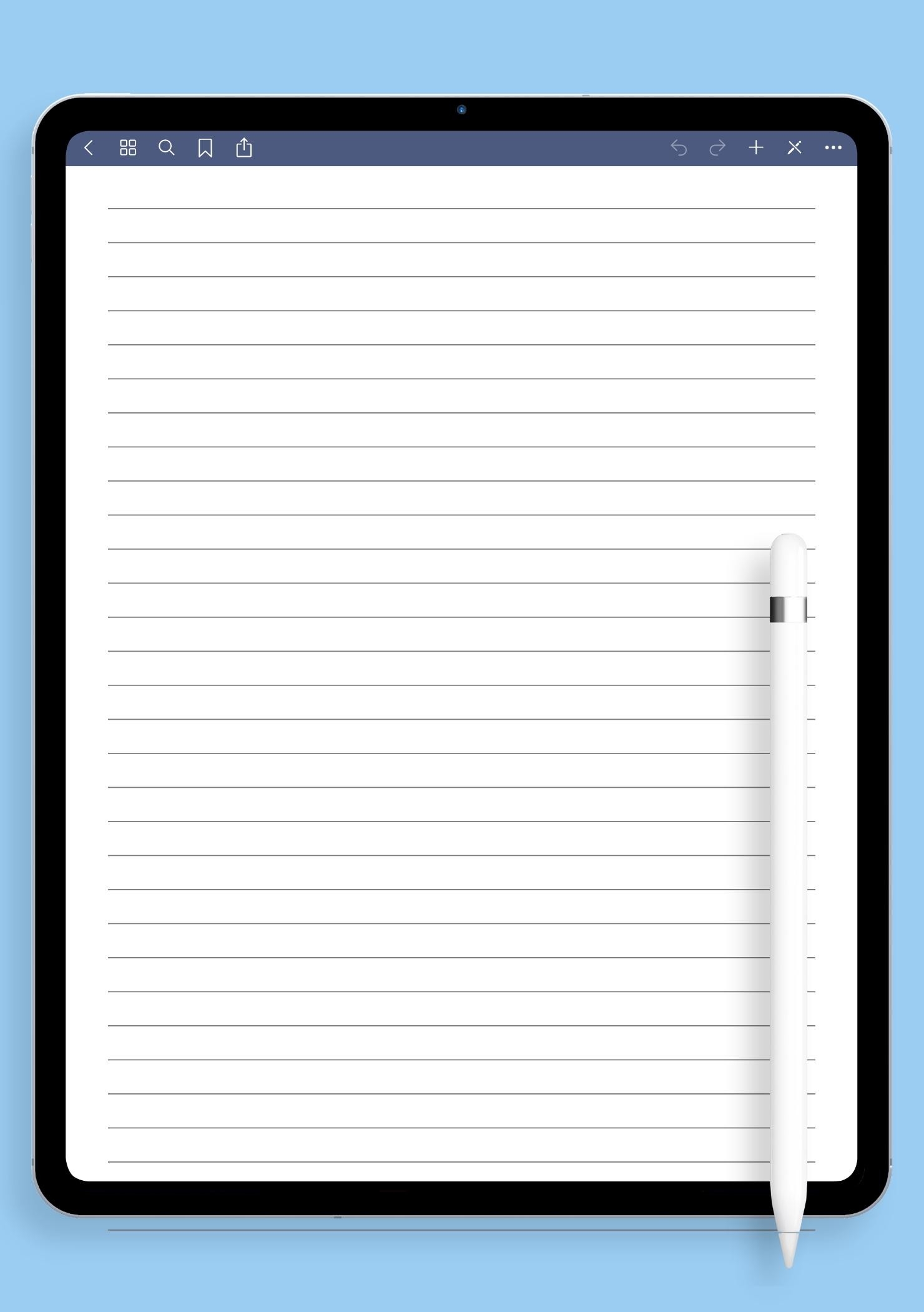 Lined Paper Printable Template Lined Paper Printable Template