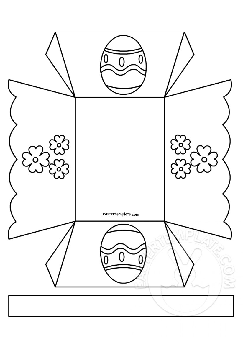 Printable Easter Basket Template Printable Easter Basket Template