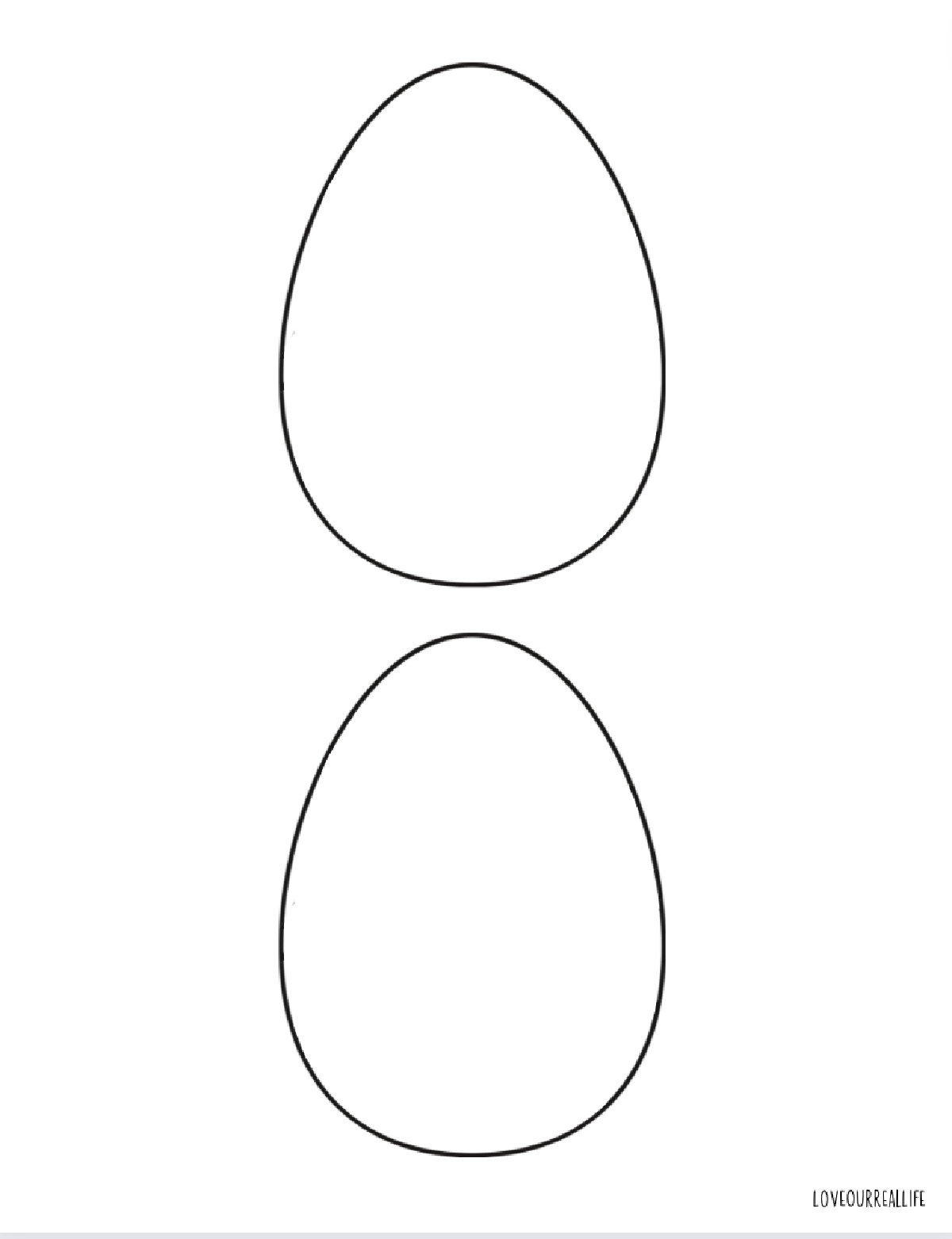 Easter Egg Coloring Pages And FREE Printable Egg Templates Love Our Real Life Easter Egg Coloring Pages And FREE Printable Egg Templates Love Our Real Life