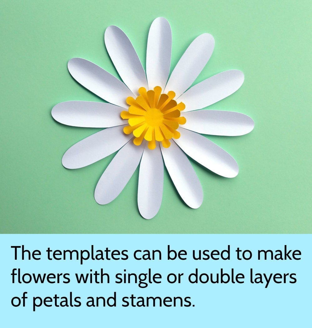 Printable Daisy Flower Template Printable Daisy Flower Template