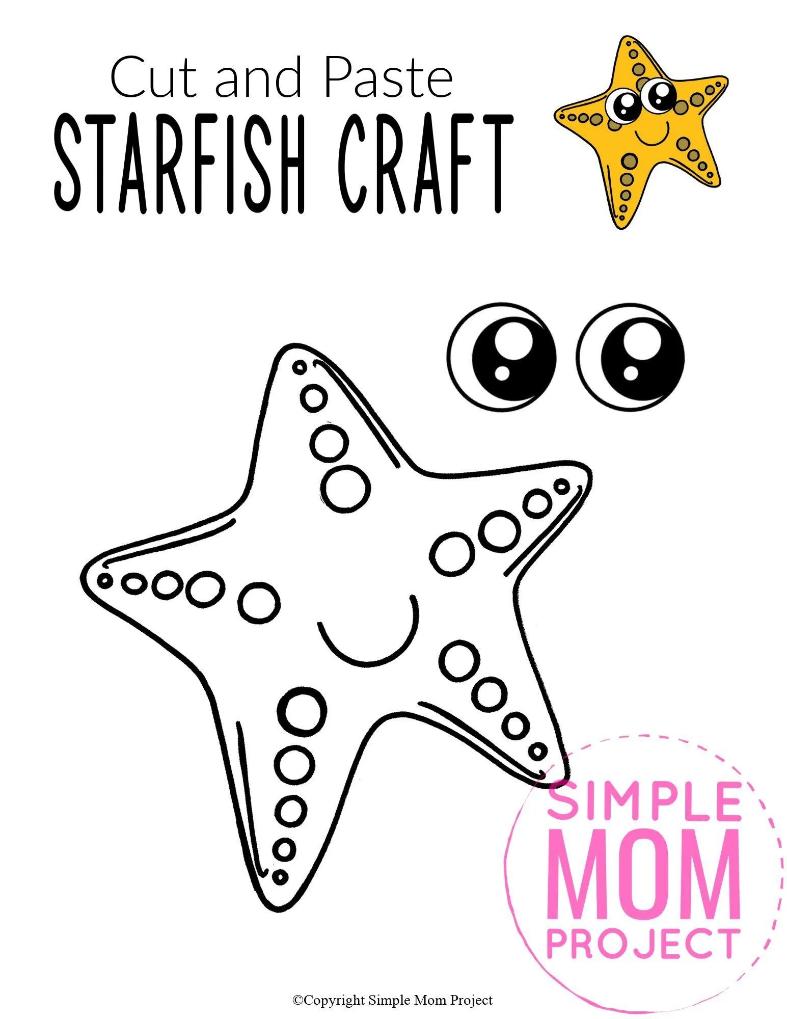 Easy DiY Starfish Craft For Kids With Free Template Simple Mom Project Easy DiY Starfish Craft For Kids With Free Template Simple Mom Project