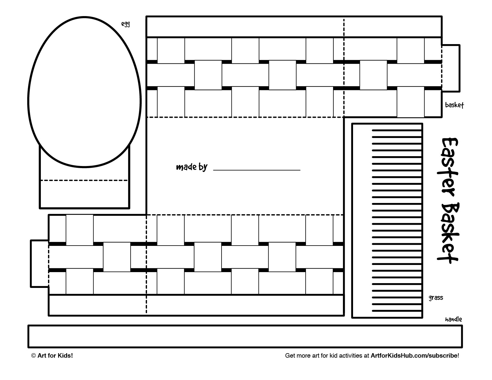 Basket Template Printable Basket Template Printable