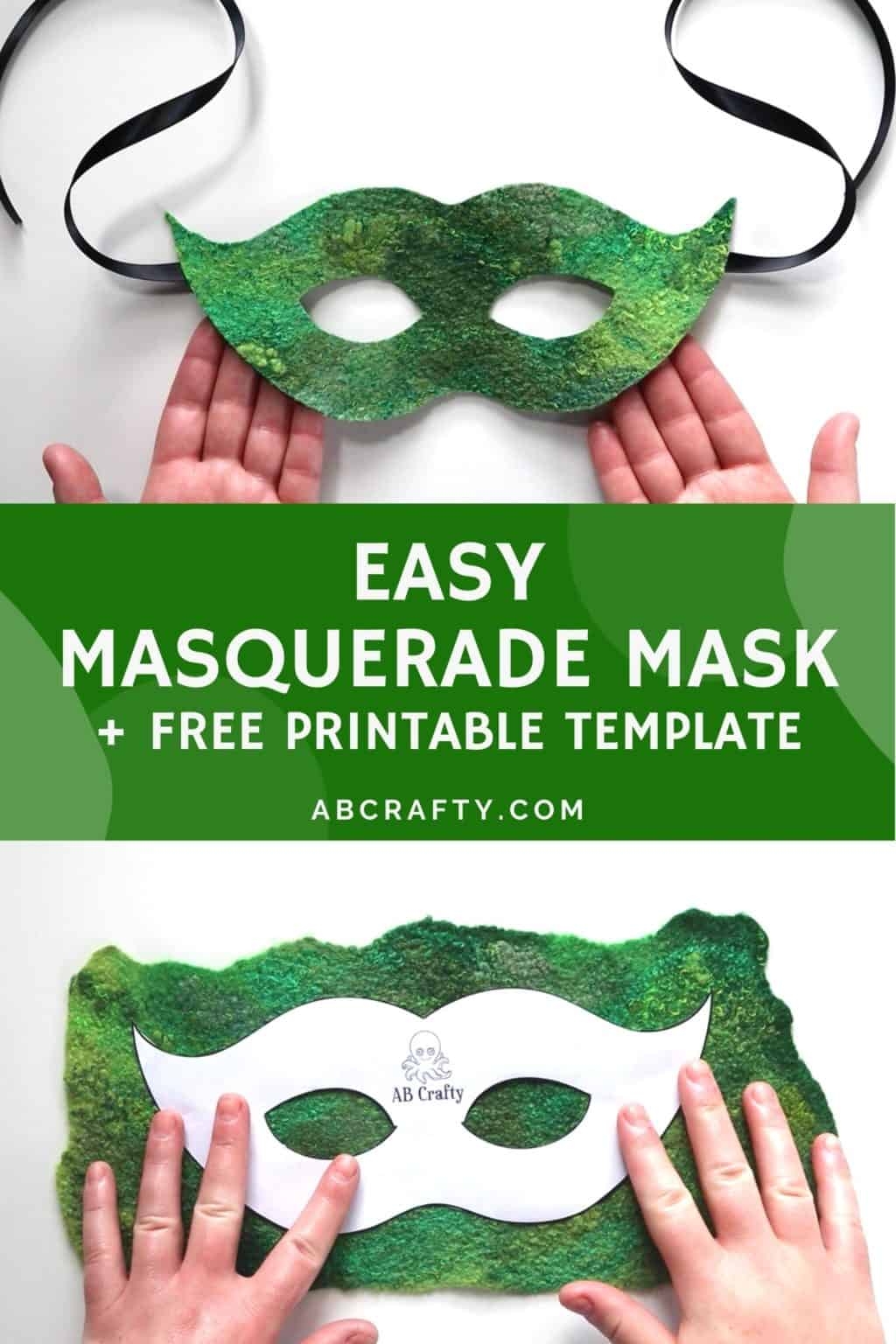 Easy Masquerade Mask Make A Masquerade Mask With Felt AB Crafty Easy Masquerade Mask Make A Masquerade Mask With Felt AB Crafty