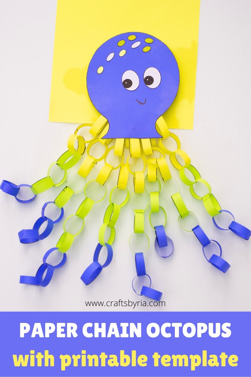 Easy Paper Chain Octopus Craft Crafts By Ria Easy Paper Chain Octopus Craft Crafts By Ria