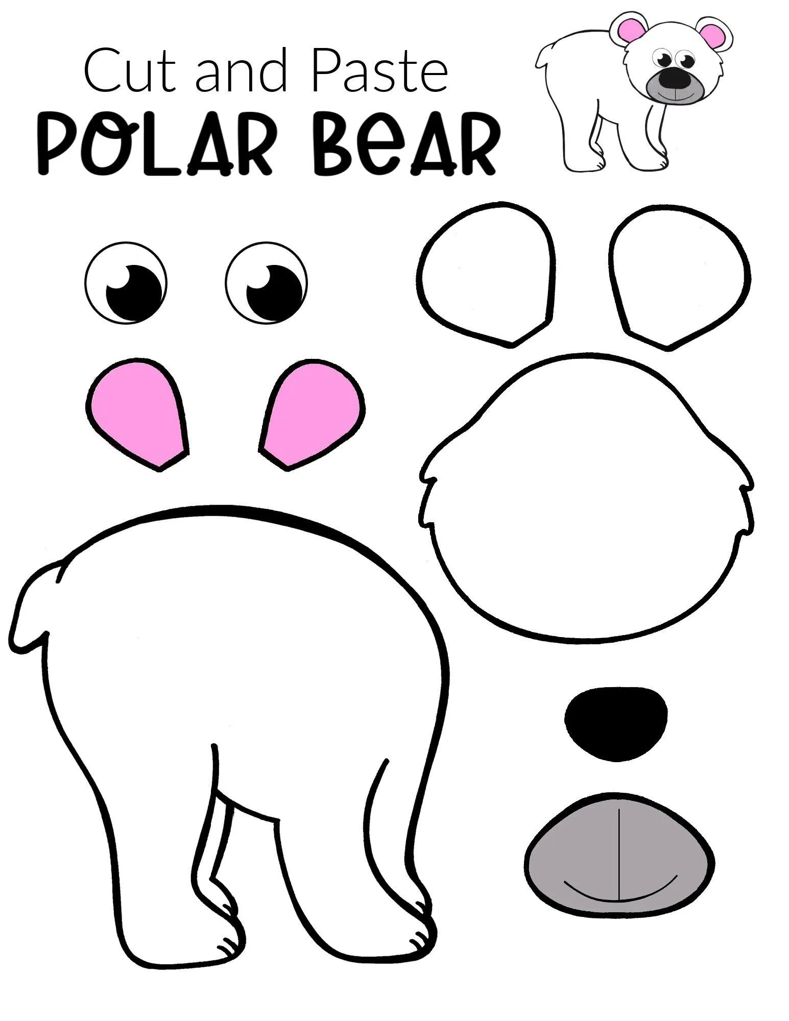 Easy Polar Bear Arctic Animal Craft For Kids Simple Mom Project Easy Polar Bear Arctic Animal Craft For Kids Simple Mom Project
