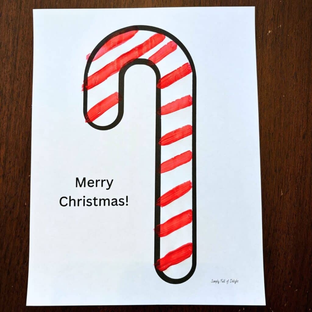 Easy Preschool Candy Cane Craft with Free Printable Simply Full Of Delight Easy Preschool Candy Cane Craft with Free Printable Simply Full Of Delight