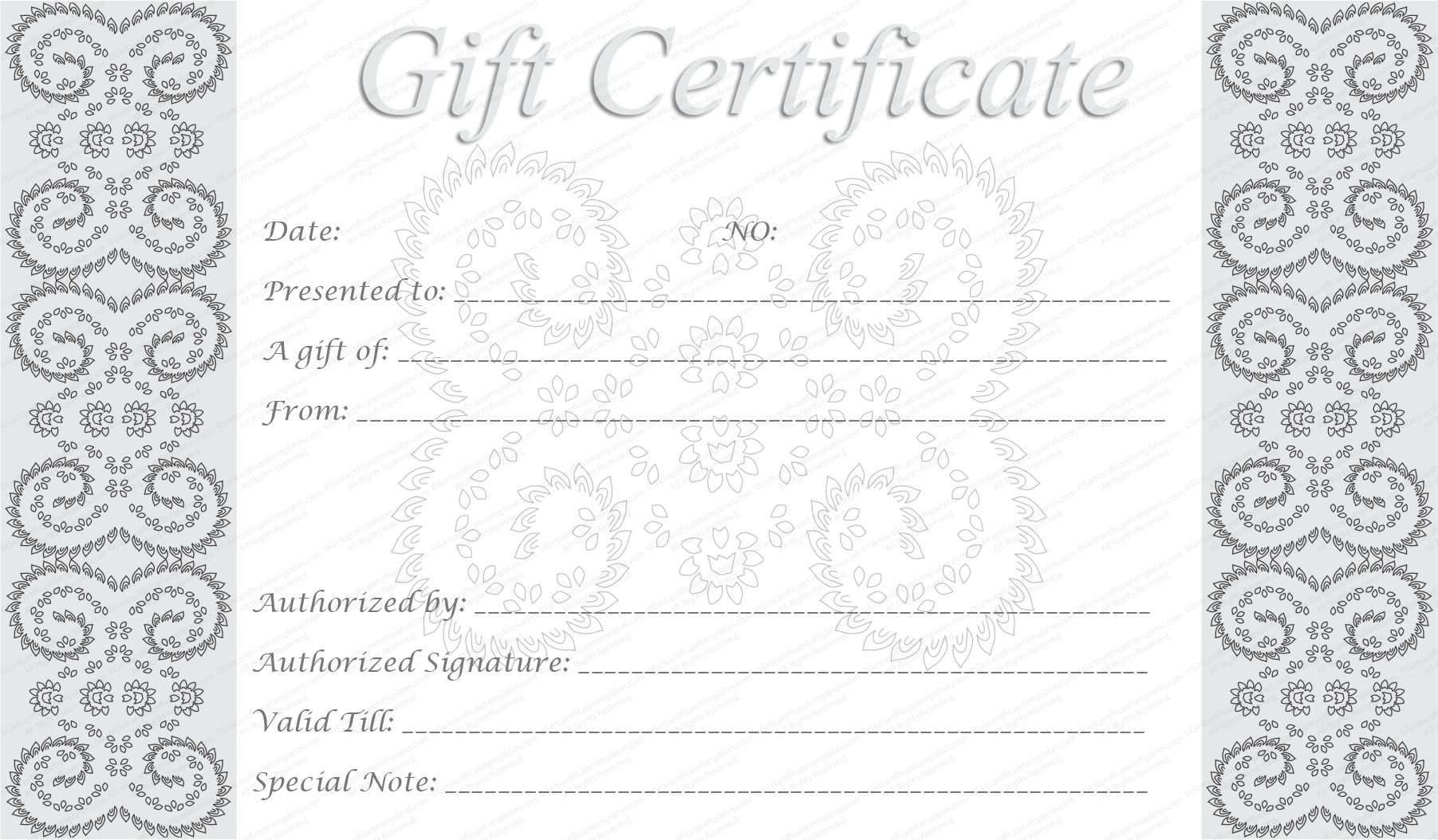 Certificate Template Free Printable Certificate Template Free Printable