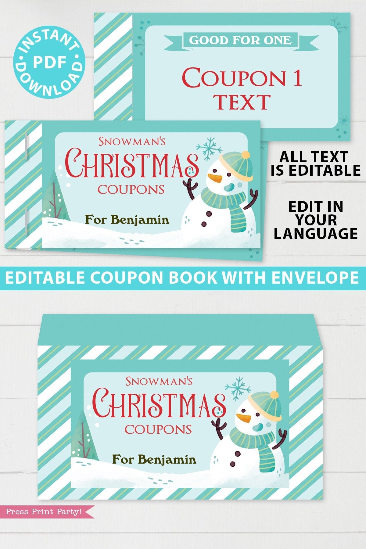 EDITABLE Christmas Coupon Book Printable Template From Santa Gift Idea Editable Blank Coupons Last Minute Gift For Kids INSTANT DOWNLOAD Etsy EDITABLE Christmas Coupon Book Printable Template From Santa Gift Idea Editable Blank Coupons Last Minute Gift For Kids INSTANT DOWNLOAD Etsy