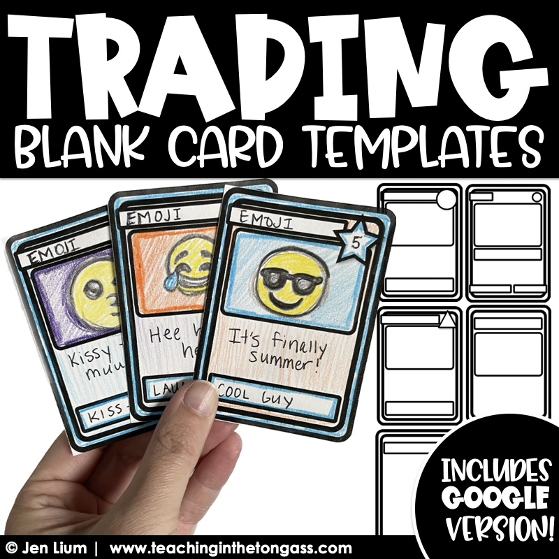 Editable Trading Card Template Teaching In The Tongass