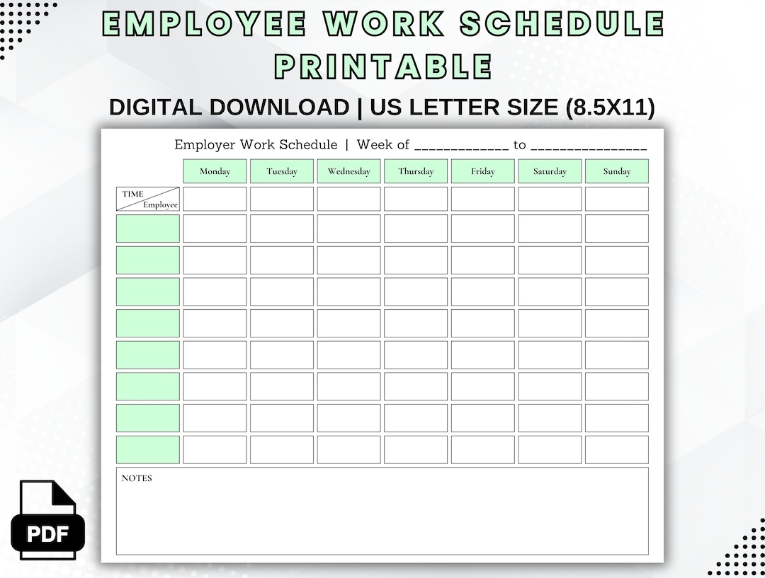 Employee Work Schedule Printable Weekly Schedule Template Employee Organizer Weekly Staff Shifts Daily Shift Schedule Etsy Employee Work Schedule Printable Weekly Schedule Template Employee Organizer Weekly Staff Shifts Daily Shift Schedule Etsy