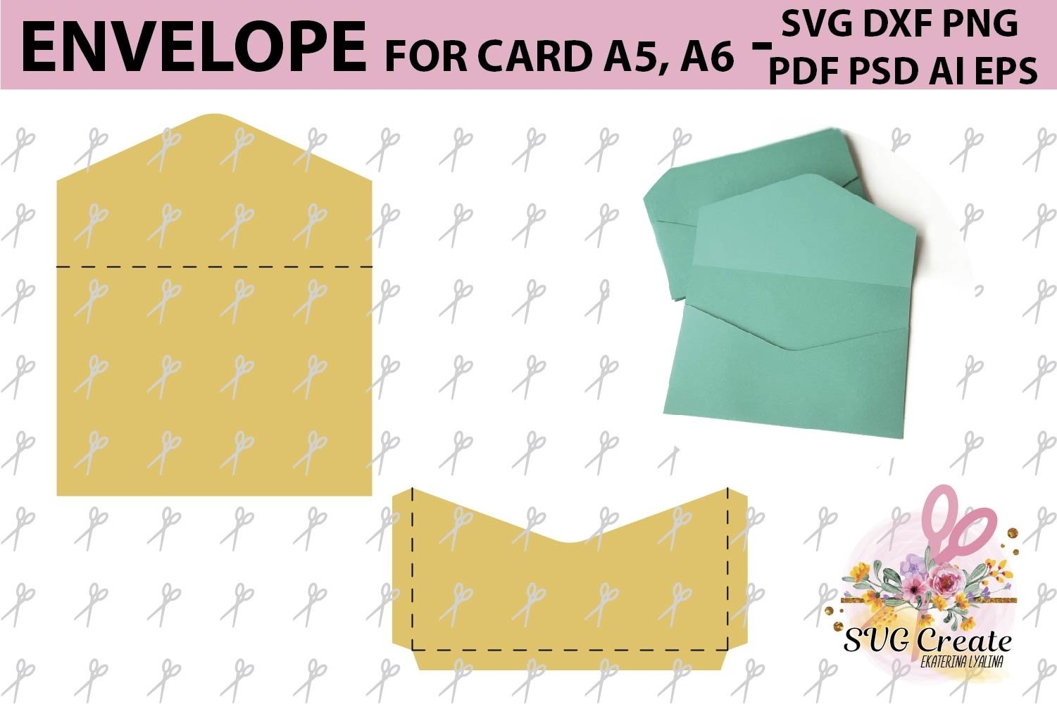 Envelope Template Svg Printable Pdf Diy Digital 115344 Envelope Template Svg Printable Pdf Diy Digital 115344