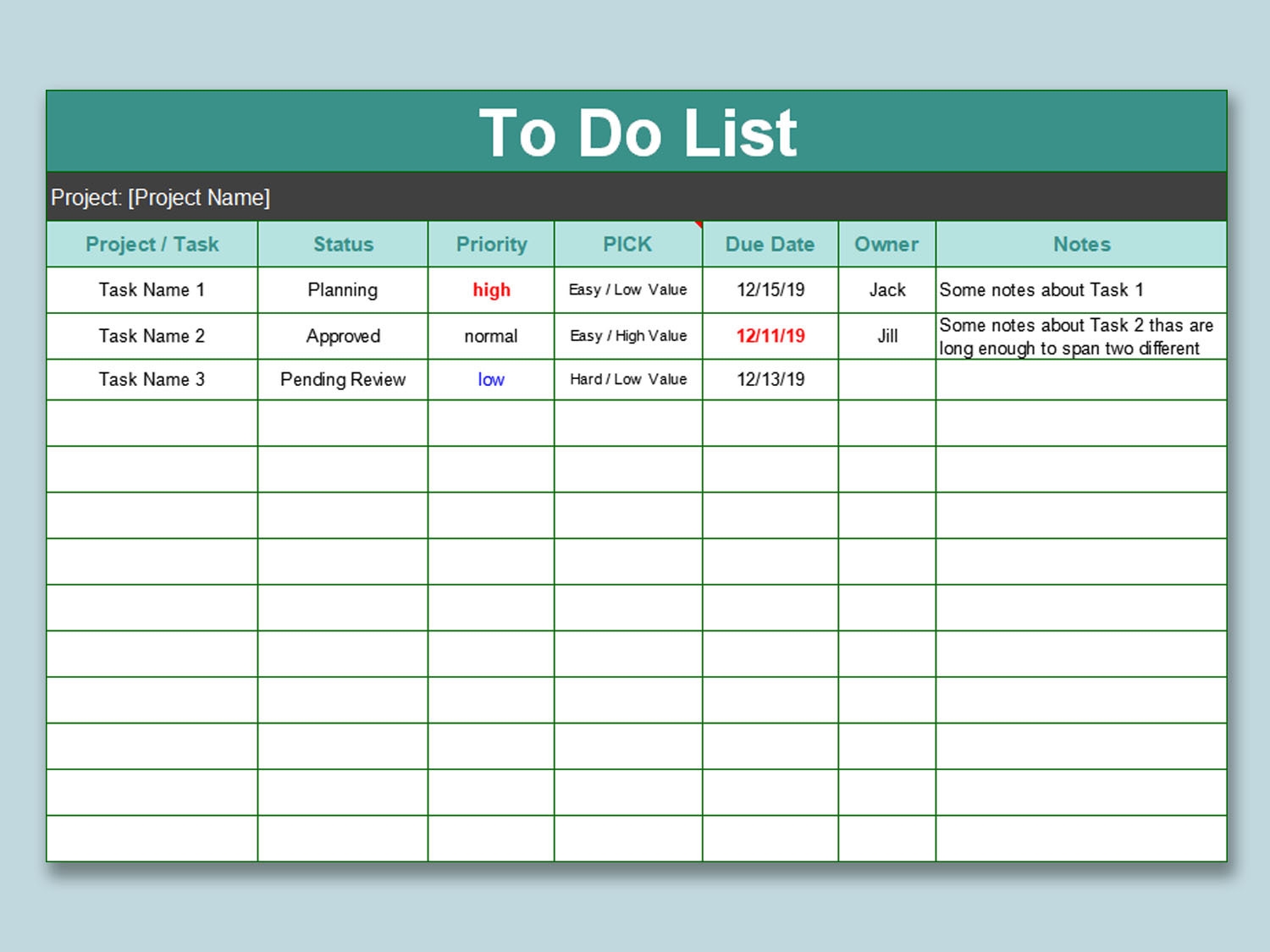 EXCEL Of Printable To Do List xlsx WPS Free Templates EXCEL Of Printable To Do List xlsx WPS Free Templates