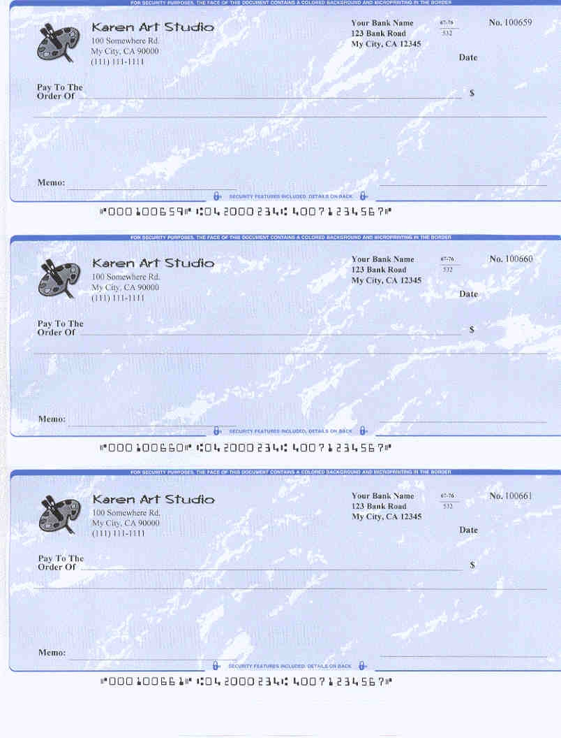 Printable Blank Check Template