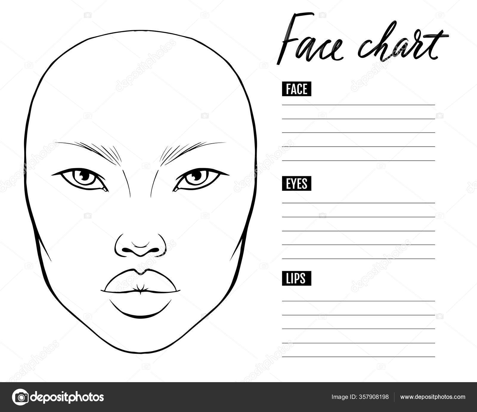 Face Chart Blank Makeup Artist Vector Template Stock Vektorbild Von YanaLesiuk 357908198 Face Chart Blank Makeup Artist Vector Template Stock Vektorbild Von YanaLesiuk 357908198