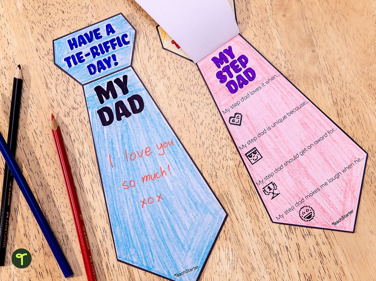 Father s Day Tie Template Upper Years Teach Starter Father s Day Tie Template Upper Years Teach Starter