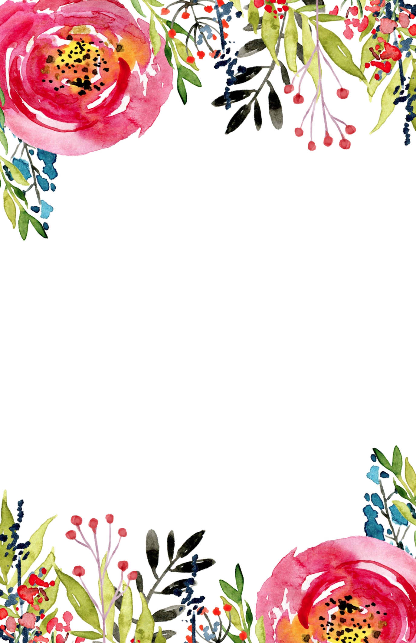 Floral Invitation Template free Printable Paper Trail Design Floral Invitation Template free Printable Paper Trail Design