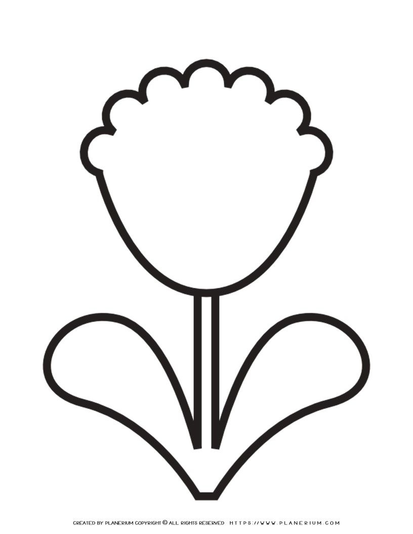 Printable Template Flower Printable Template Flower
