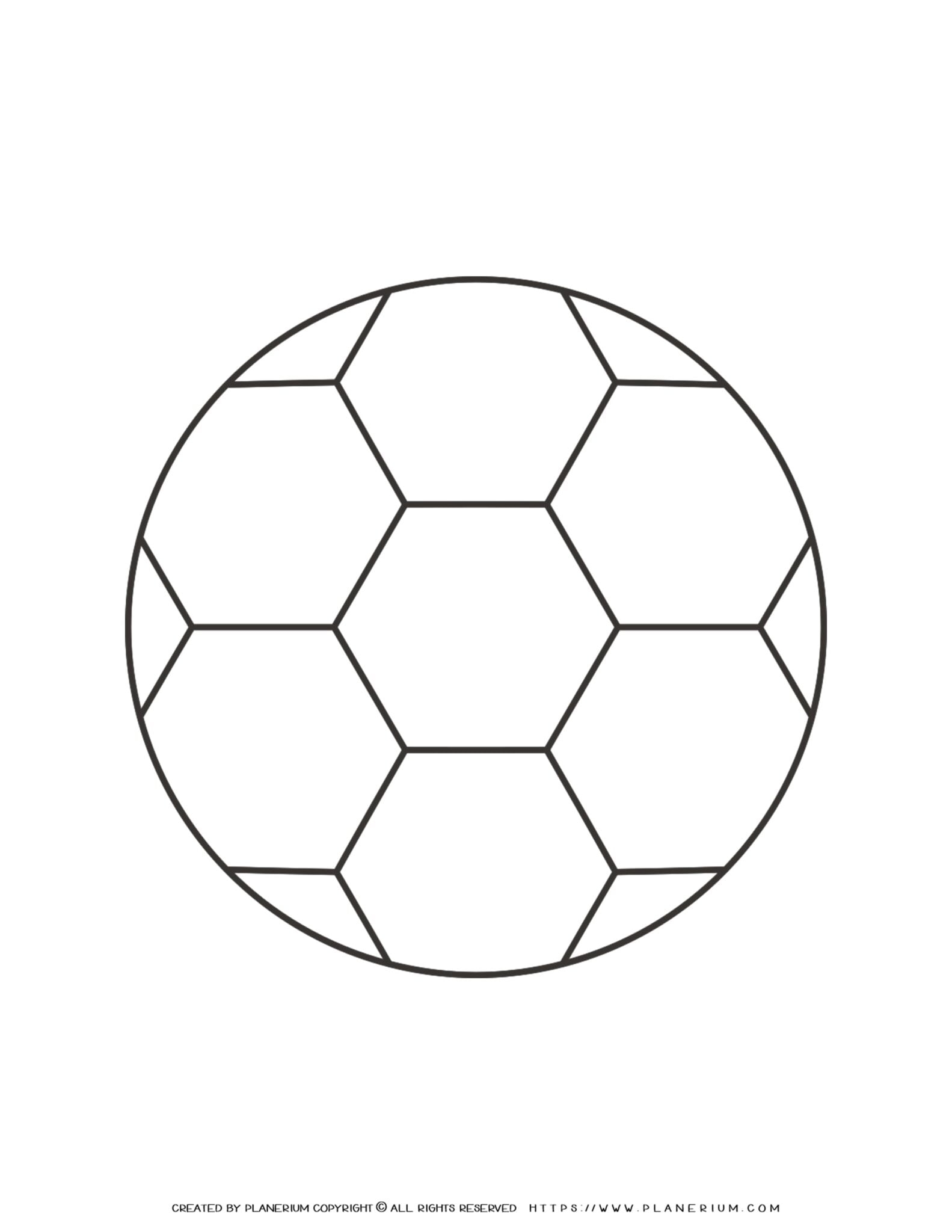 Football Outline Coloring Page Football Outline Coloring Page