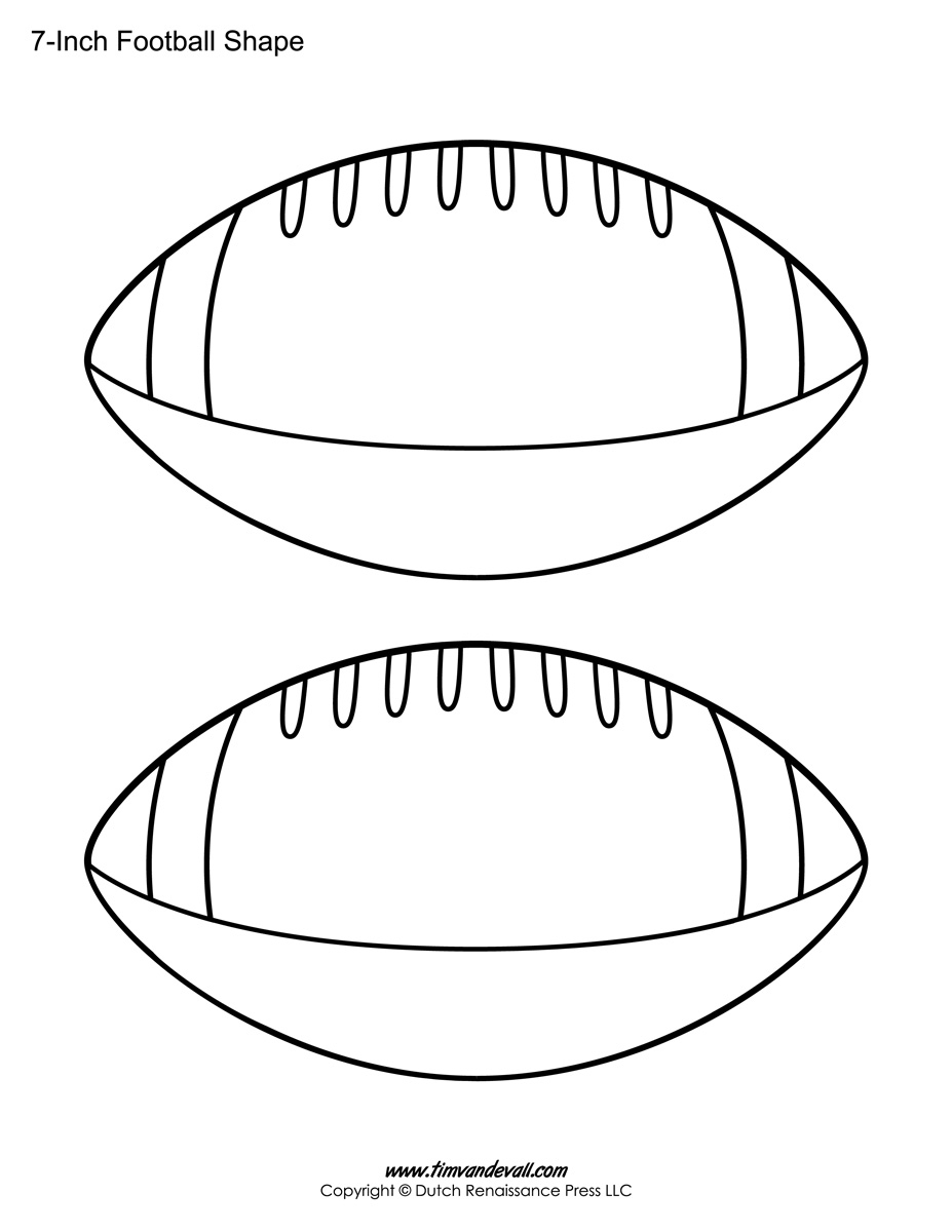 Football Templates Football Shape Printables Tim s Printables Football Templates Football Shape Printables Tim s Printables
