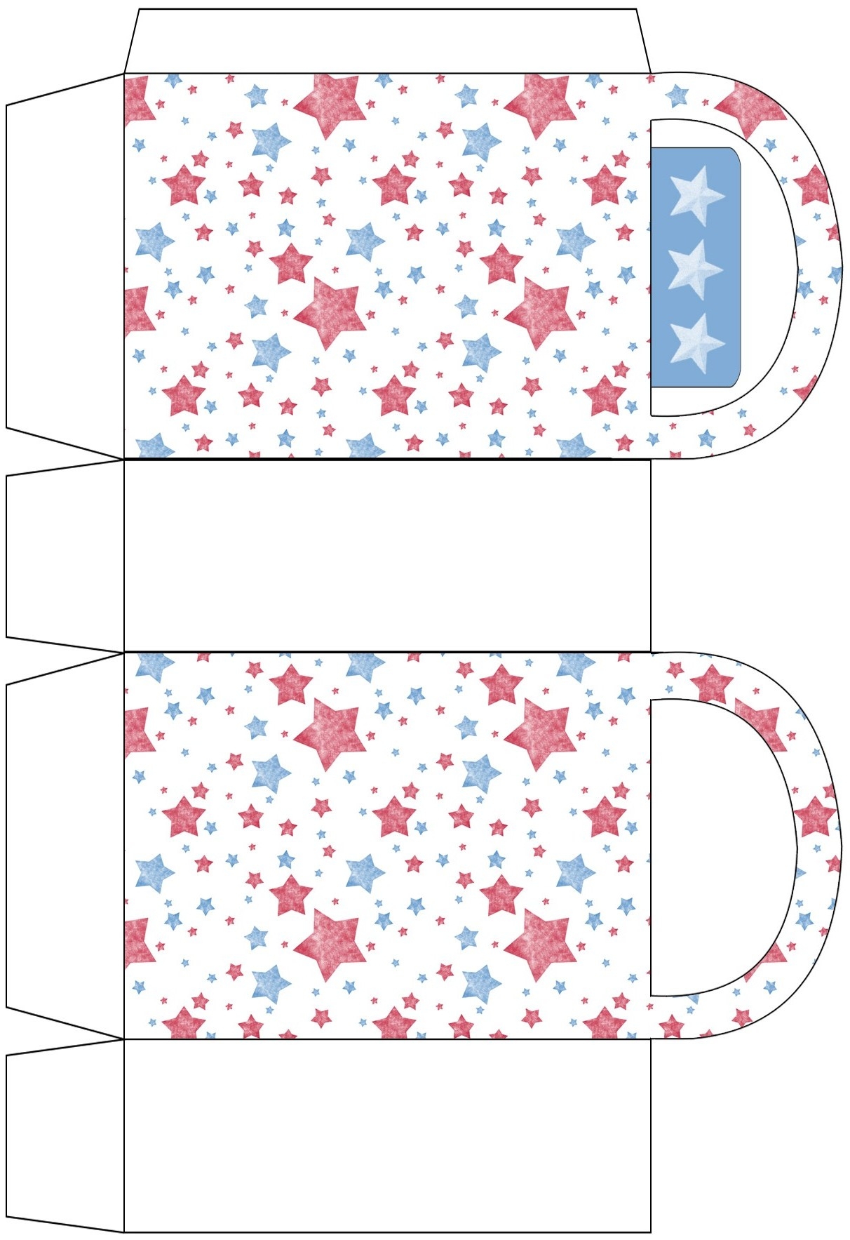 Printable Blind Bag Template Printable Blind Bag Template