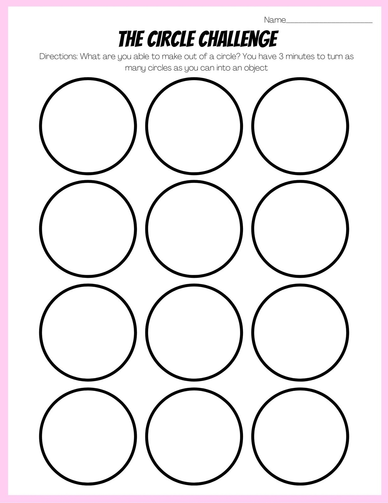 Template Circles Printable Template Circles Printable