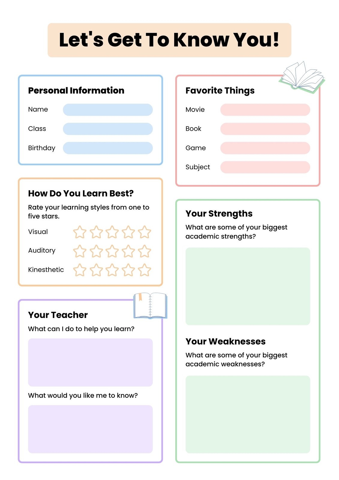 Printable Getting To Know Your Employees Questionnaire Template Printable Getting To Know Your Employees Questionnaire Template