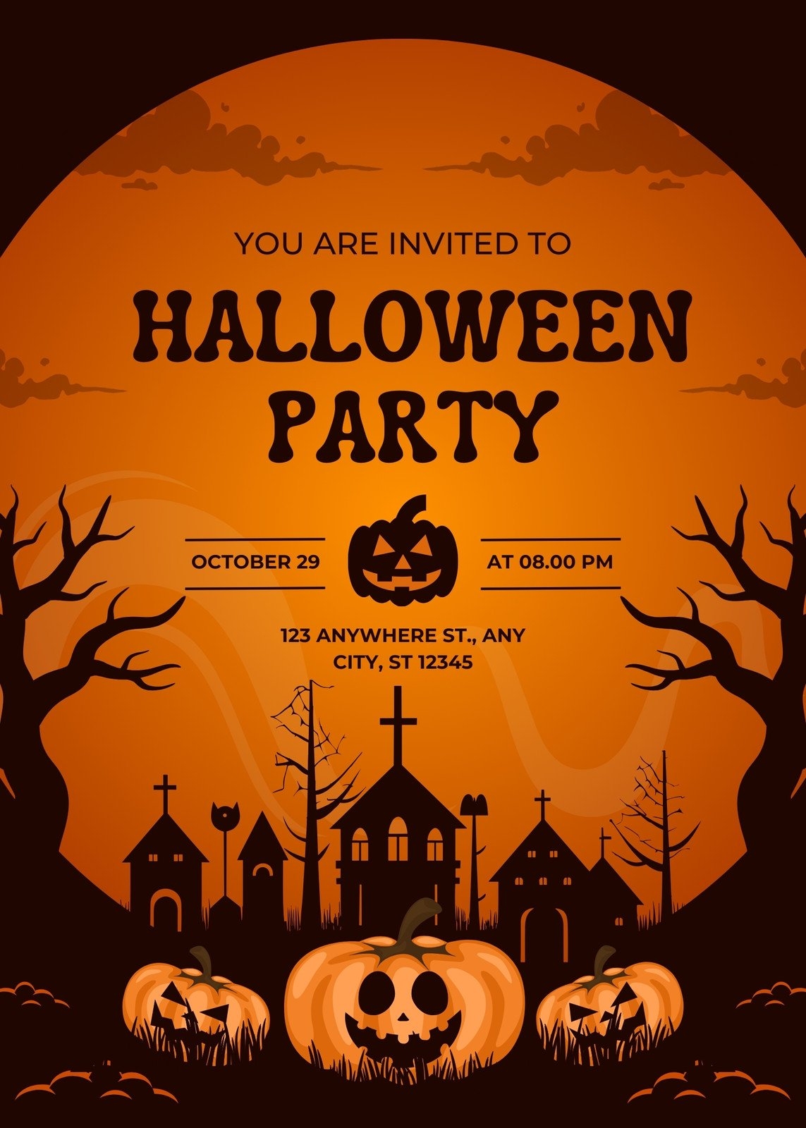 Free And Customizable Halloween Templates Free And Customizable Halloween Templates