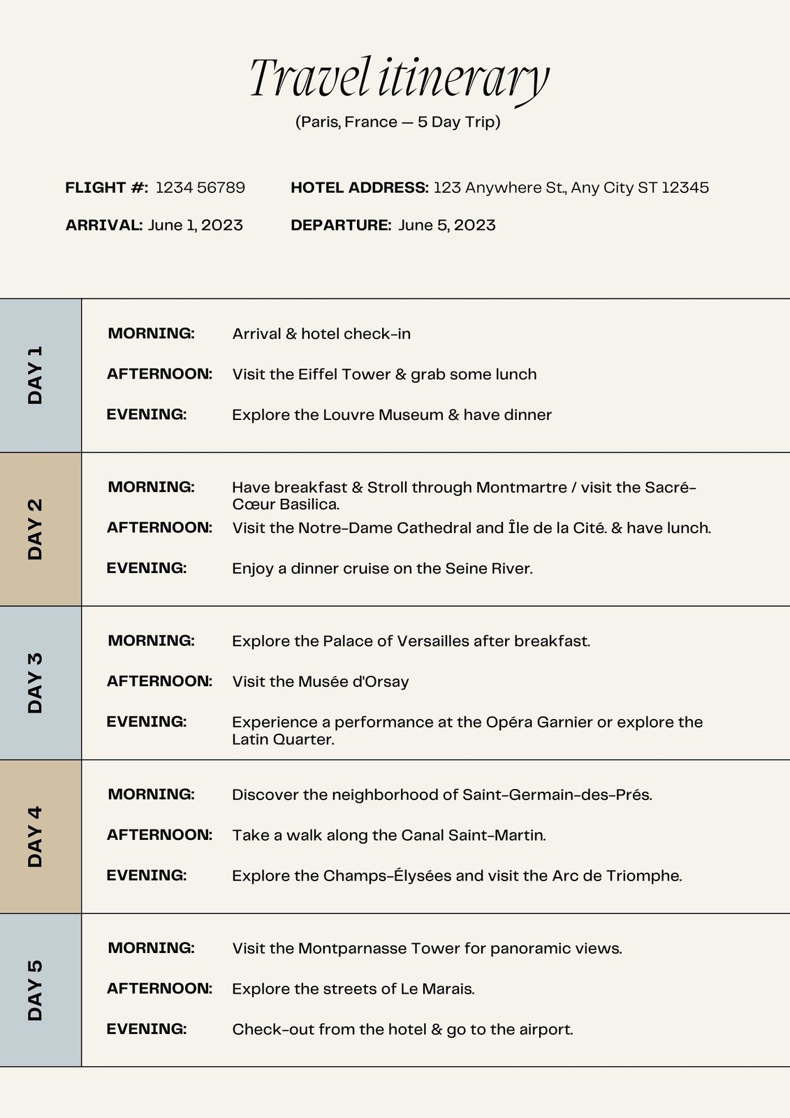 Free And Customizable Itinerary Templates Canva Free And Customizable Itinerary Templates Canva