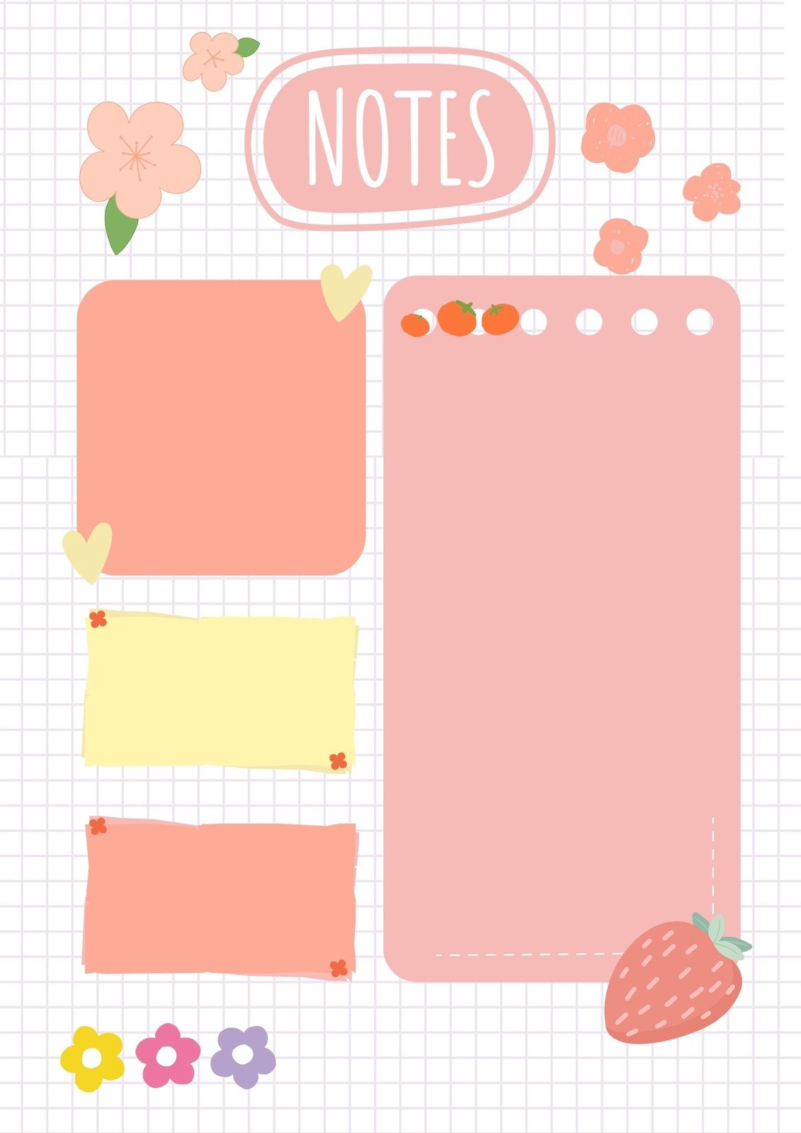 Cute Printable Notes Template Cute Printable Notes Template