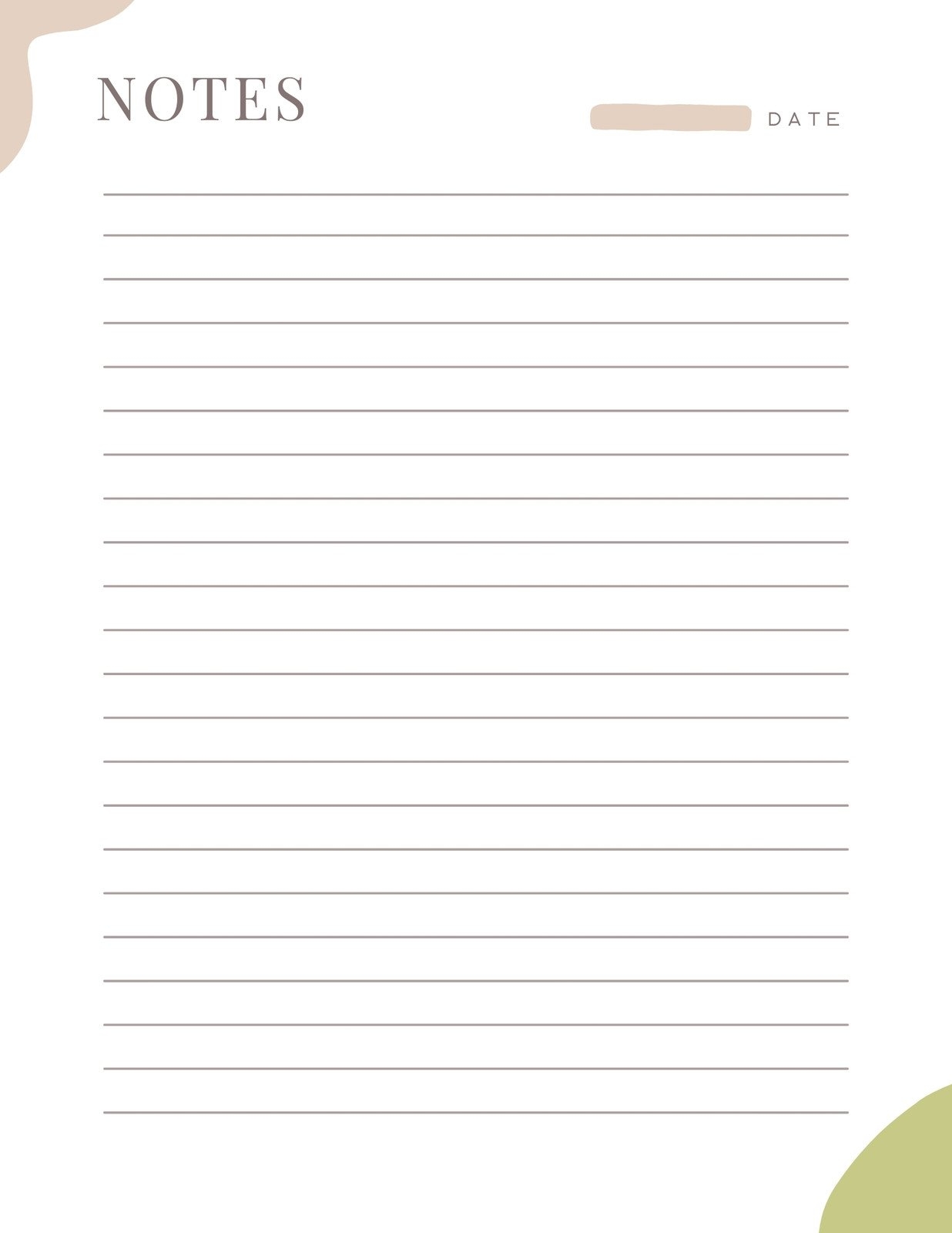 Free And Customizable Notes Templates Free And Customizable Notes Templates