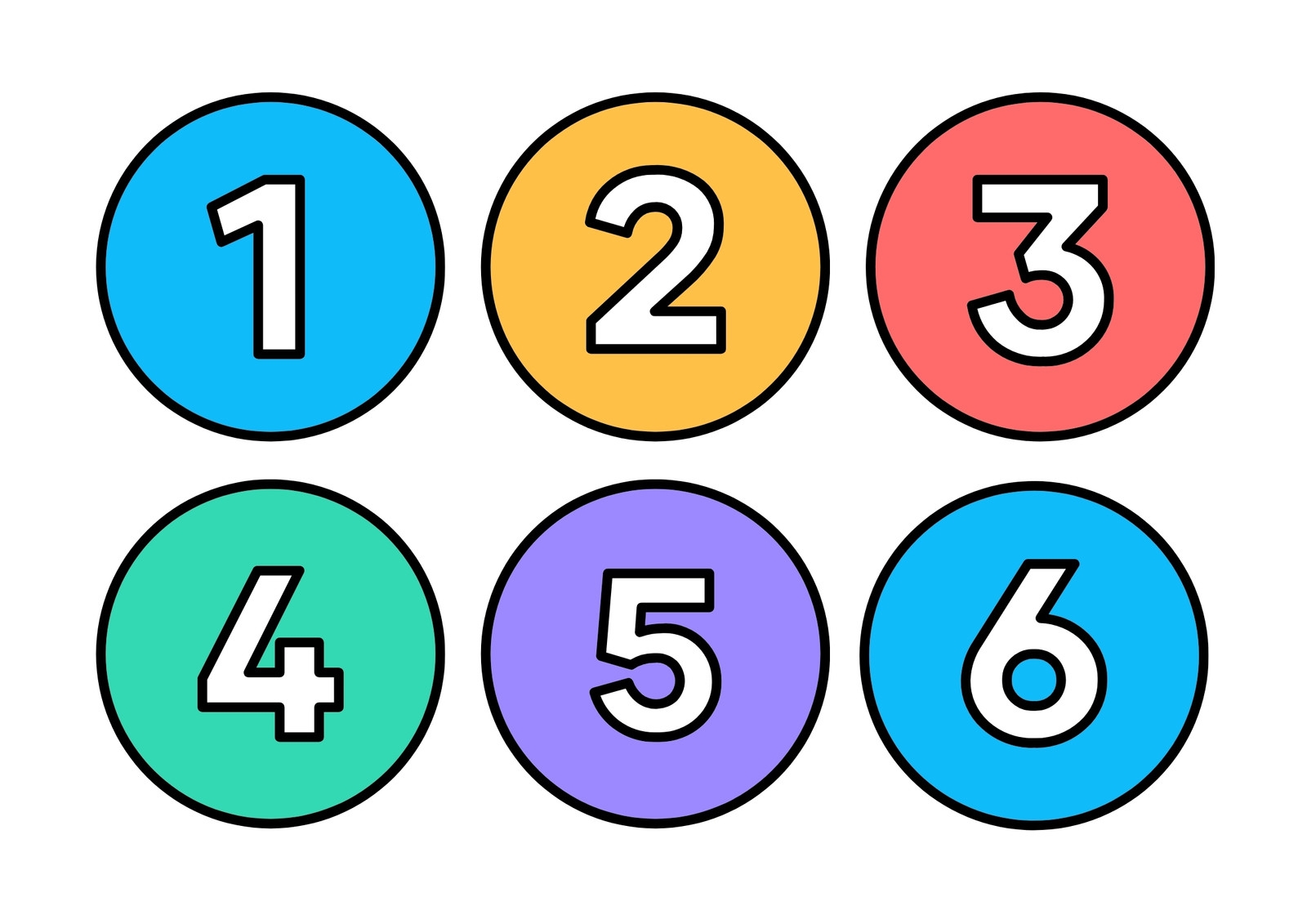 Free And Customizable Numbers Templates Free And Customizable Numbers Templates