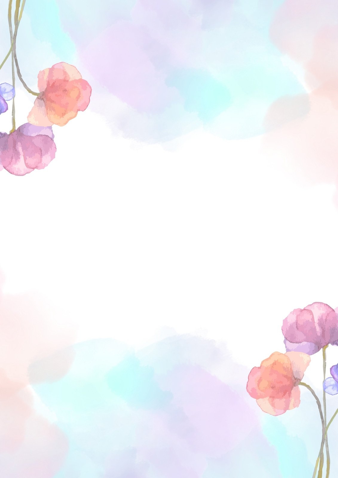 Free And Customizable Watercolor Templates Free And Customizable Watercolor Templates